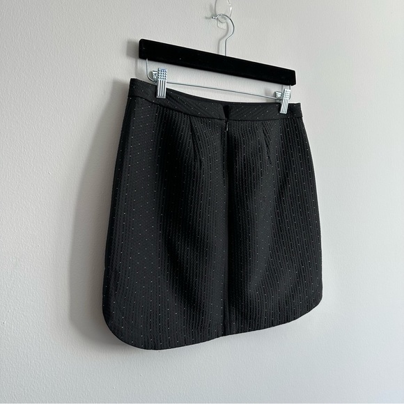 Madewell Shirttail Skirt in Nightfall Jacquard Black with Gold | Size 4 - Picture 5 of 8